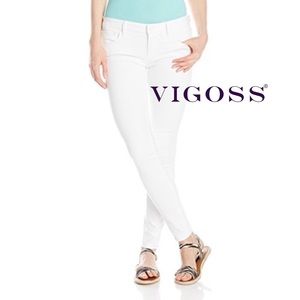 Vigoss The Jagger Super Skinny White Cropped Pants